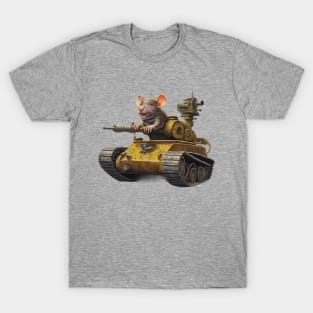 WW2 rat in tank, T-Shirt